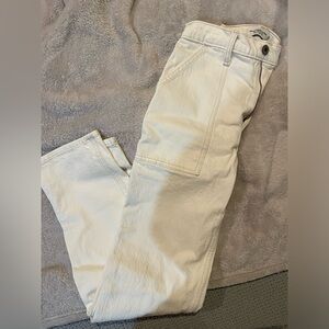 Abercrombie Jeans White 90s straight leg ultra high rise